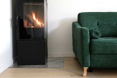 Kandalló alátét üveg téglalap alakú Természetes kő minta