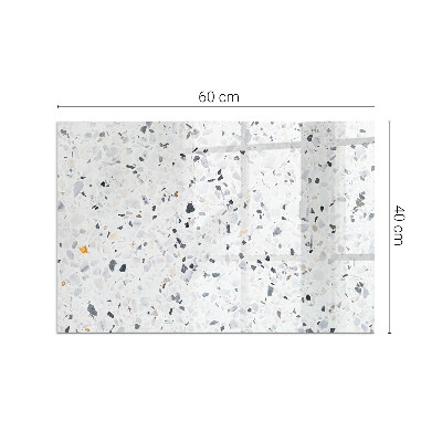 Kandalló alátét téglalap alakú Kőminta részecskékkel