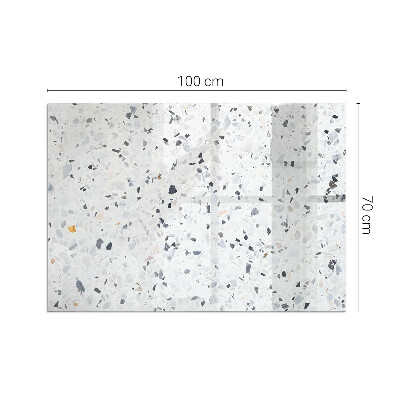 Kandalló alátét téglalap alakú Kőminta részecskékkel