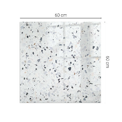 Kandalló alátét téglalap alakú Kőminta részecskékkel