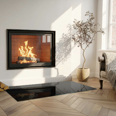 Kandalló alátét üveg téglalap alakú Szín Sötét grafit