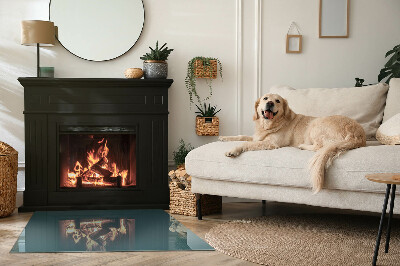 Kandalló alátét téglalap alakú Tenger színe