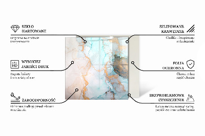 Kandalló alátét téglalap alakú Szín Barna