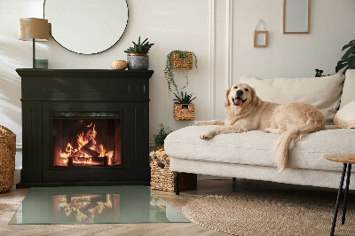 Kandalló alátét téglalap alakú Színes olíva