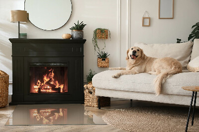 Kandalló alátét téglalap alakú Szín Barna