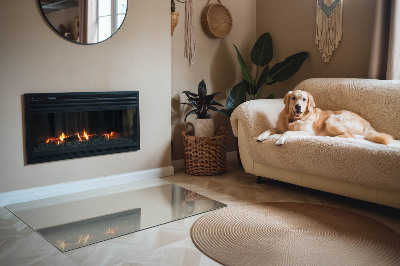 Kandalló alátét téglalap alakú Szín Szürkészöld