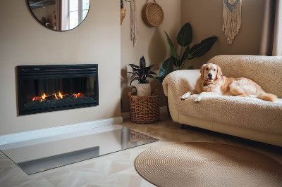 Kandalló alátét téglalap alakú Szín Szürke