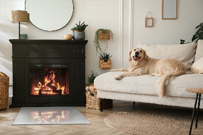 Kandalló alátét téglalap alakú Szín Szürke