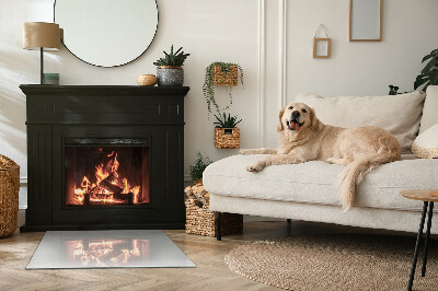 Kandalló alátét téglalap alakú Szín Szürke