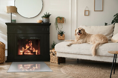 Kandalló alátét téglalap alakú Szín Világosszürke