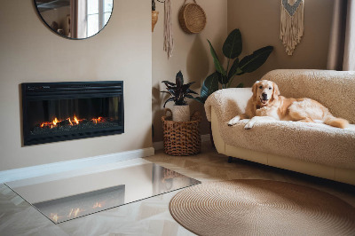 Kandalló alátét téglalap alakú Szín Szürke