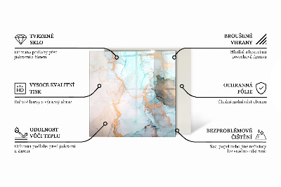 Üveg kandalló alátét hatlapú Fenyőfa minta