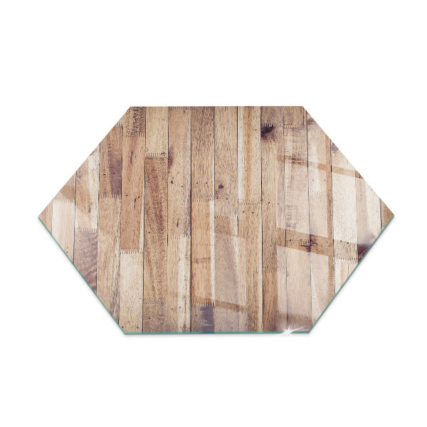 Kandalló alátét hatlapú Geometrikus elrendezésű fa minta