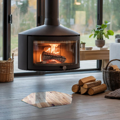 Kandalló alátét hatlapú Geometrikus elrendezésű fa minta