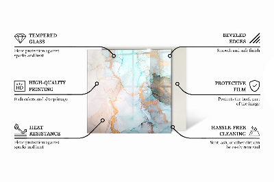 Kandalló alátét üveg hatlapú Mozaikminták csempézett formákban