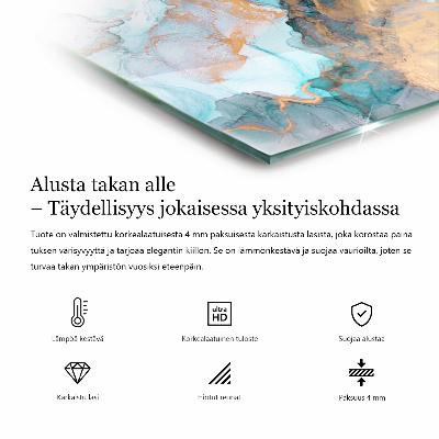 Kandalló üveg alátét hatlapú Beton textúra nyers stílusban