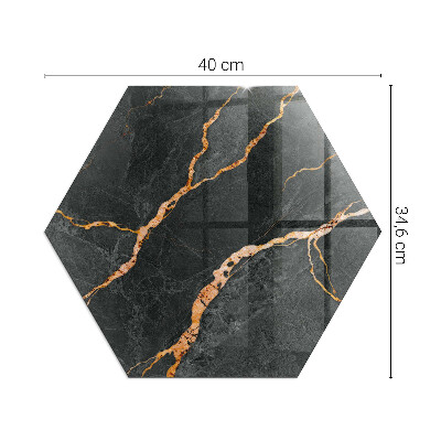 Kandalló alátét hatlapú Márvány stílus finom erezettel