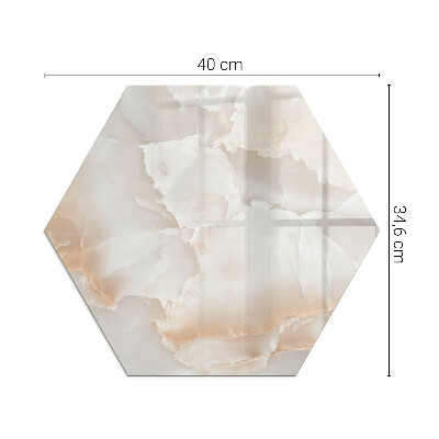 Kandalló alátét üveg hatlapú Kő organikus motívum