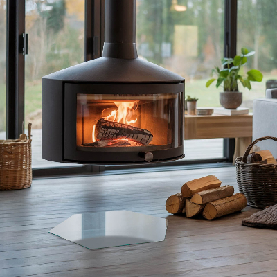 Kandalló alátét üveg hatlapú Szín Szürke