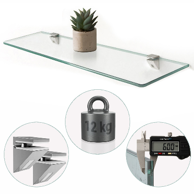 Fürdőszobai polc átlátszó