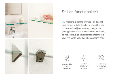 Fürdőszobai polc átlátszó