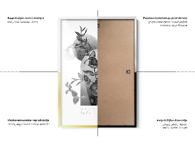 Fekete fénykép képkeret 40x60 cm