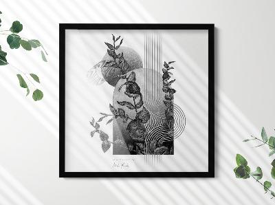 Fekete fali képkeret 50x50 cm