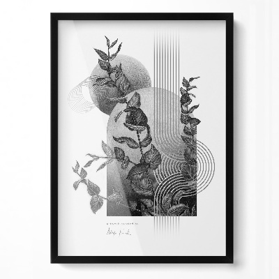 Fekete képkeret falra 50x70 cm