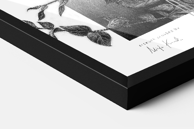 Fekete képkeret falra 50x70 cm