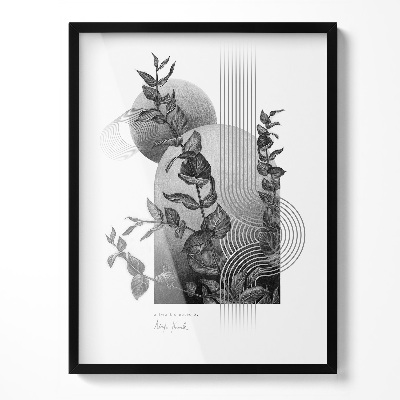 Fekete fali képkeret 60x80 cm