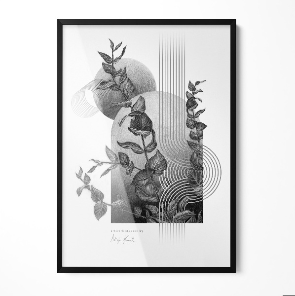 Fekete plakátkeret 70x100 cm