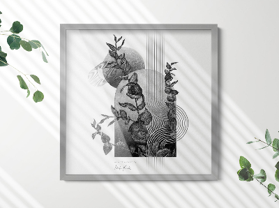 Ezüst képkeret falra 50x50 cm