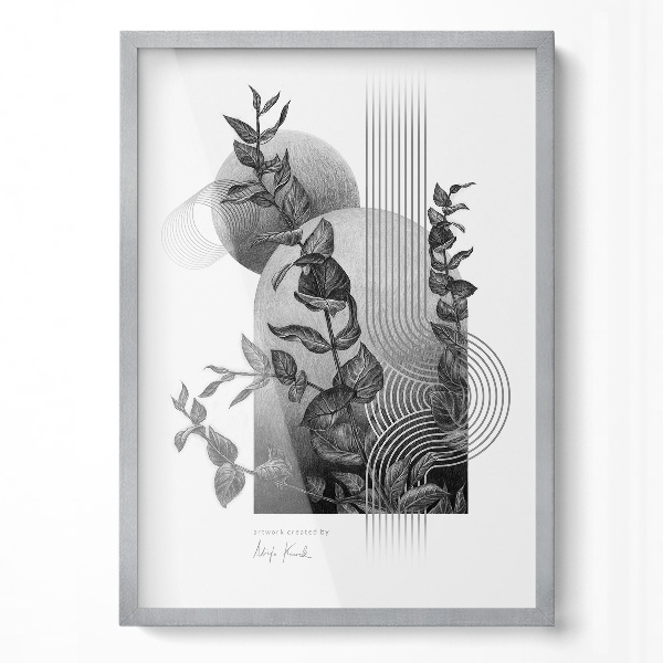 Ezüst plakátkeret 50x70 cm