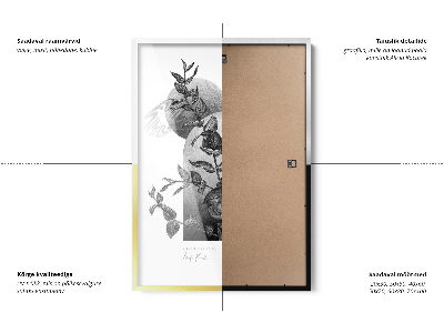 Ezüst plakátkeret 50x70 cm