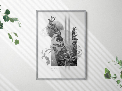 Ezüst fali képkeret 70x100 cm