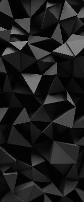 Függöny roló Fekete origami
