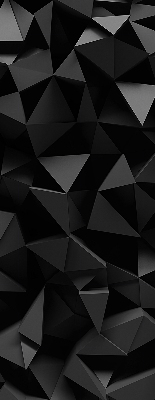 Függöny roló Fekete origami