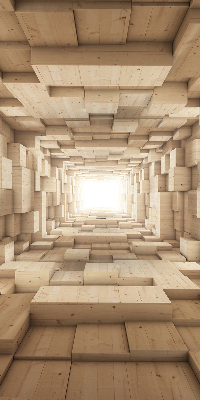 Roló árnyékoló 3D-s fa lyuk