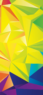 Függöny roló Színes origami minta