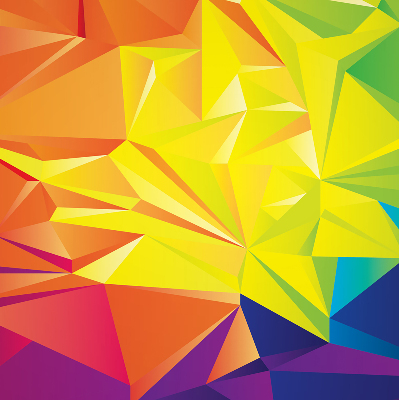 Függöny roló Színes origami minta