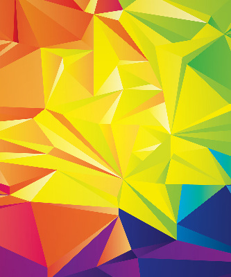 Függöny roló Színes origami minta