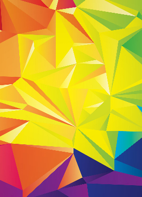 Függöny roló Színes origami minta