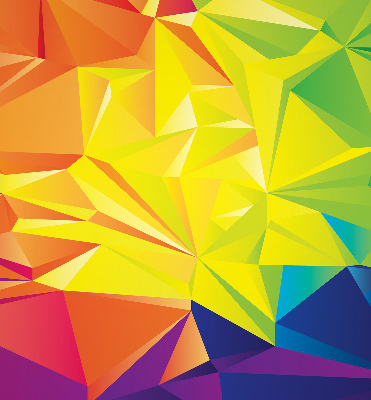 Függöny roló Színes origami minta