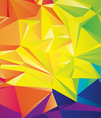 Függöny roló Színes origami minta
