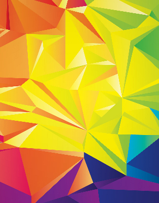 Függöny roló Színes origami minta