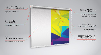 Függöny roló Színes origami minta