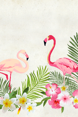 Ablakra roló Flamingók a levelek mellett