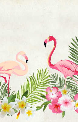 Ablakra roló Flamingók a levelek mellett
