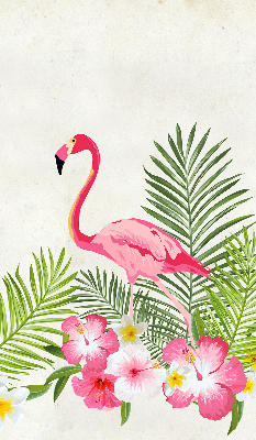Ablakra roló Flamingók a levelek mellett