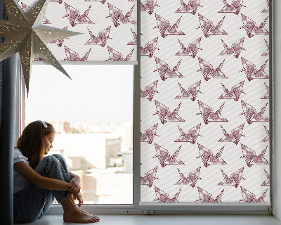 Függöny roló Origami hattyúk